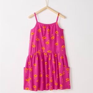 Hanna Andersson Adventures of Summer Pocket Dress Pink Flamingo size 5